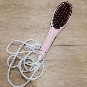 Hair straightening brush